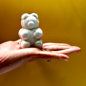 Activated Charcoal and Aloe Vera Teddy Bear Bath Bomb
