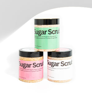 The Sugar Scrub Unscented.  Natural Nutty Notes of Organic Shea Butter